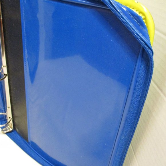 Nintendo Pokemon Large 12x9x4 Yellow Blue White Vintage 2000 Zip Paper Keeper - Picture 8 of 8